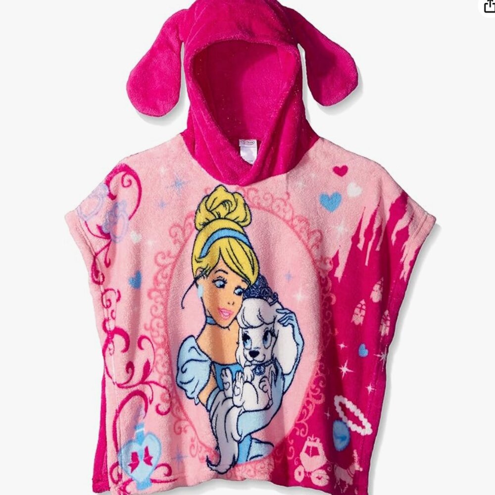 Disney Palace Pets Cinderella and Pumpkin Plush Character Poncho